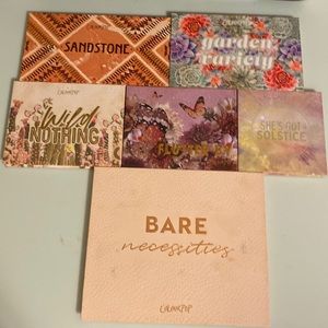 Colourpop six eye shadow palettes.  Gently used.